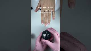 Uñas en forma cuadrada perfecta con el uso de Fiber Gel 💅  gel de uñas con fibras de vidrio