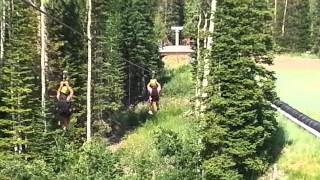 Amy Zip Lining in Park City