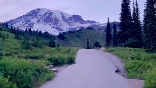 Hike to Myrtle Falls, Mount Rainier National Park, Washington, USA Tourist attraction