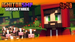 Hunting Down Cows For my Leather Farm! - Ignitor SMP S3: Ep 30!