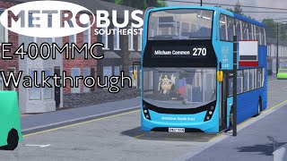 Metrobus South East E400MMC Walkthrough | Croydon Roblox