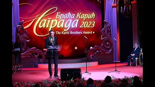 Džon Bosnić - Nagrada „Braća Karić” 2023. / The Karic Brothers Award