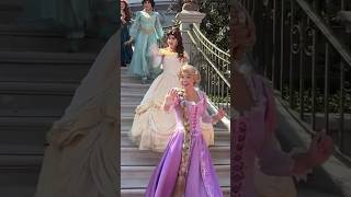 Rapunzel, Belle, Jasmine, and Merida - Disney Princess Parade - Magic Kingdom Disney World #shorts