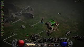 Diablo 2 Resurrected -  Cow Level Normal - Assassin Fire Traps - Multiplayer - 8 players