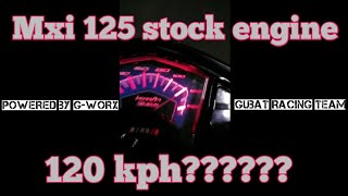 Mio Mxi 125 stock engine | TOP SPEED 120kph