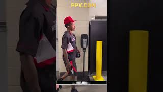 Errol Spence Jr. Arrives to the T-Mobile Arena for Terence Crawford Fight