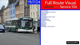 East Coast Buses Service 106 Fort Kinnaird to Haddington • Eclipse 3 58 SF17VMG • FRV 19/7/24