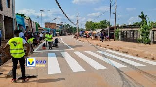 Début de travaux des marquages des route de Mbujimayi_Quelle beauté !