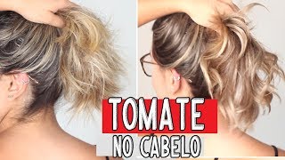 Como fortalecer o cabelo usando TOMATE! (em casa)