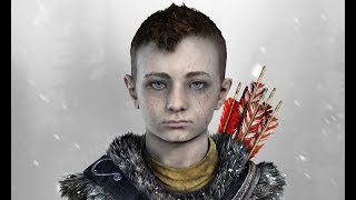 God of War -PS4- GAMEPLAY Atreus dando suporte