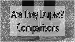 Are they Dupes? Comparisons || Kathleen & Co Neon Carnival