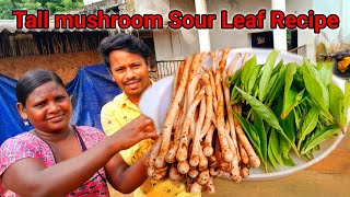 Mushroom And Sour Leaf Recipe | Odisha Village Style Cooking | Rural Life In Odisha Village