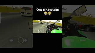 Cute girl reaction 😂😂 Cute girl Rona lagi 😍😍 #zx10r #zx6r #rajadc #viral #trending #shorts #short