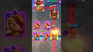 Combo with Evolution Valkyrie vs Cannoneer 🔥 #clashroyale #gaming #shorts