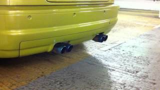 e46 m3 blue flame exhaust sound