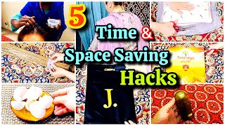 5-Time & Money Saving Ideas✅️For Homemakers | Reuse Of Old Clothes | Space Saving Ideas | WomeniaATF