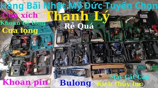 Hàng nhât bãi tuyển chọn/cưa xích, khoan betong, kích thủy lực, bulong, cưa lọng, máy cắt cáp