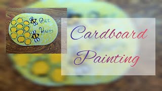 Cardboard Painting | Wall Decor | Easy Painting Ideas | #artistrycrafteria #paintingideas #walldecor