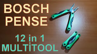 BOSCH PENSE - ÇOK FONKSİYONLU ÇAKI - 12 in 1 MULTITOOL