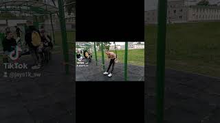 Reaction on Street workout on public