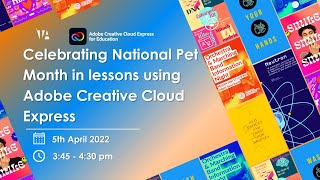 Celebrating National Pet Month in lessons using Adobe Creative Cloud Express