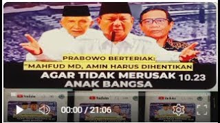 PRABOWO: PEMBENCI JOKOWI, HARUS SEGERA DIHENTIKAN, AGAR TAK MERUSAK ANAK BANGSA...!?.