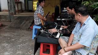 Funeral musicians on Tran Phu Street,  Vung Tau