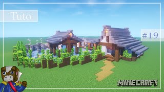 Minecraft - Tuto Construire un Village Japonais de A à Z #19 - Source Thermale et Bains