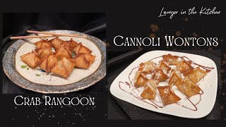 Crab Rangoon and Cannoli Wontons in a Flash!