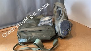 Czechoslovakian M10M gas mask with East German chemical hood