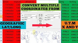 Converting Geographic Coordinates to UTM Coordinates Easily || No Calculator Needed