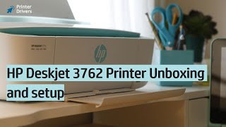 HP Deskjet 3762 printer Unboxing | HP Deskjet 3762 ink cartridge installation setup