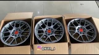 Avanza upgrade velg R16 celong lebar 7/8.5" + ban falken