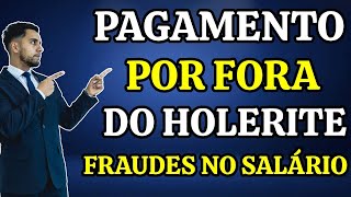 PAGAMENTO POR FORA DO HOLERITE, FRAUDE NO PAGAMENTO DO SALÁRIO - ENTENDA TUDO!