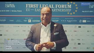 Itzik Amiel explained why he attended the First Legal Forum