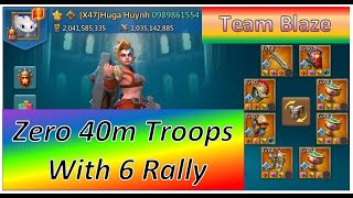 40 triệu lính def 6 cái rally và hehehe |  #LordsMobile