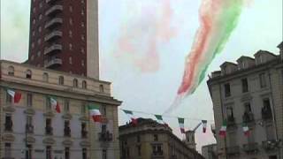 Frecce Tricolore sul cielo di Torino