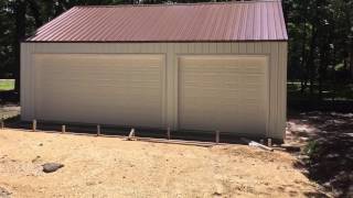 Building a Menards 3 Car Garage Kit Steel Building Steel Roof