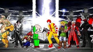 [KOF Mugen] Old Daniel, Super Mario, Orochi Kyo WF & Destiny Dio VS. Valmar Rugal Team