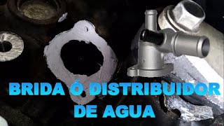 Sellado de Brida ó Distribuidor de Agua Refrigerante Motor