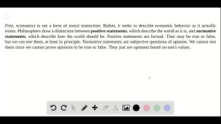 What is the difference between a positive and a normative statement?