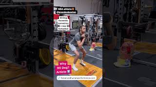 More NBA athletes switching to 90 Degree Eccentric Isometrics!! First Squat Set Brandon Boston