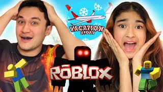 ROBLOX: Vacation Story!!! Sobrevivemos ao monstro do avião!!!