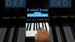 D minor scale (Harmonic) - Piano Tutorial