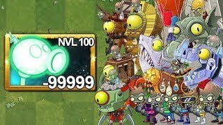 Plants vs Zombies 2 Hack  Electric Peashooter GARGANTUAR FIGHT! Primal PvZ 2