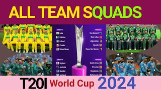 All Team Squads Participating in T20 World Cup 2024// All 20 Teams Squads List