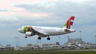 22MAR15 Lisbon Airport A319 CSTTL TAP359 landing from LHR (London Heathrow)