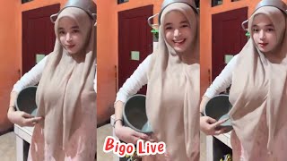 BIGO LIVE HIJAB CANTIK TERNYATA GEDE