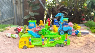 Super Hero Car Activity Play With Excavator | Truck For Kids | Toys Story