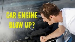 Did this car engine just seize or blow up?